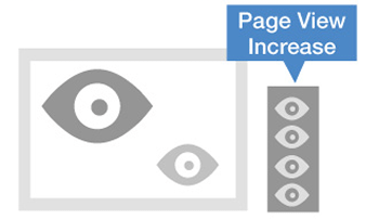 page view increase icon